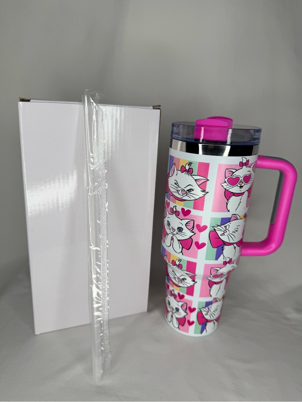 The Aristocats Marie 40oz Insulated Tumbler with Handle & Straw